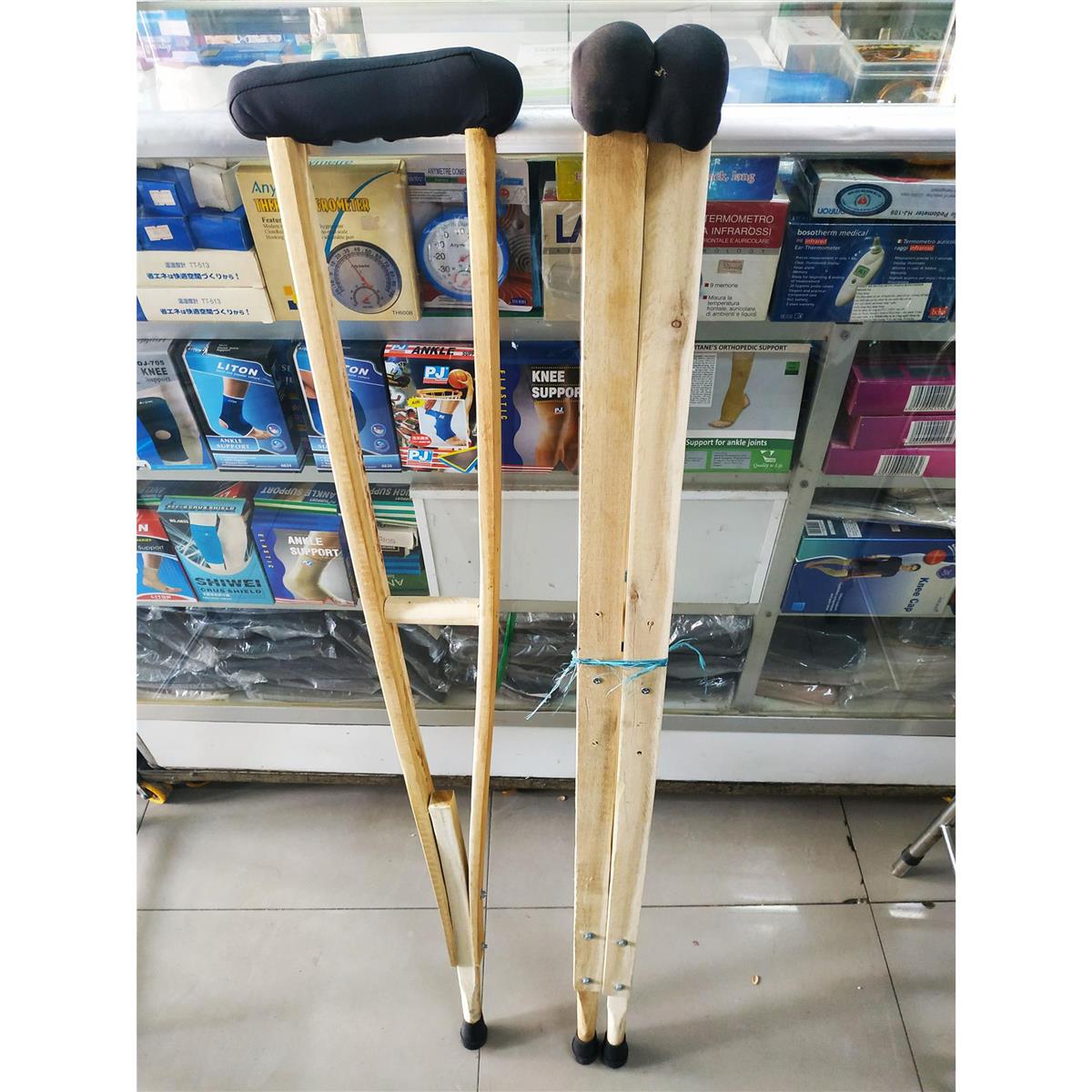 Nạng Chống Nách Gỗ Việt Nam Cao Cấp