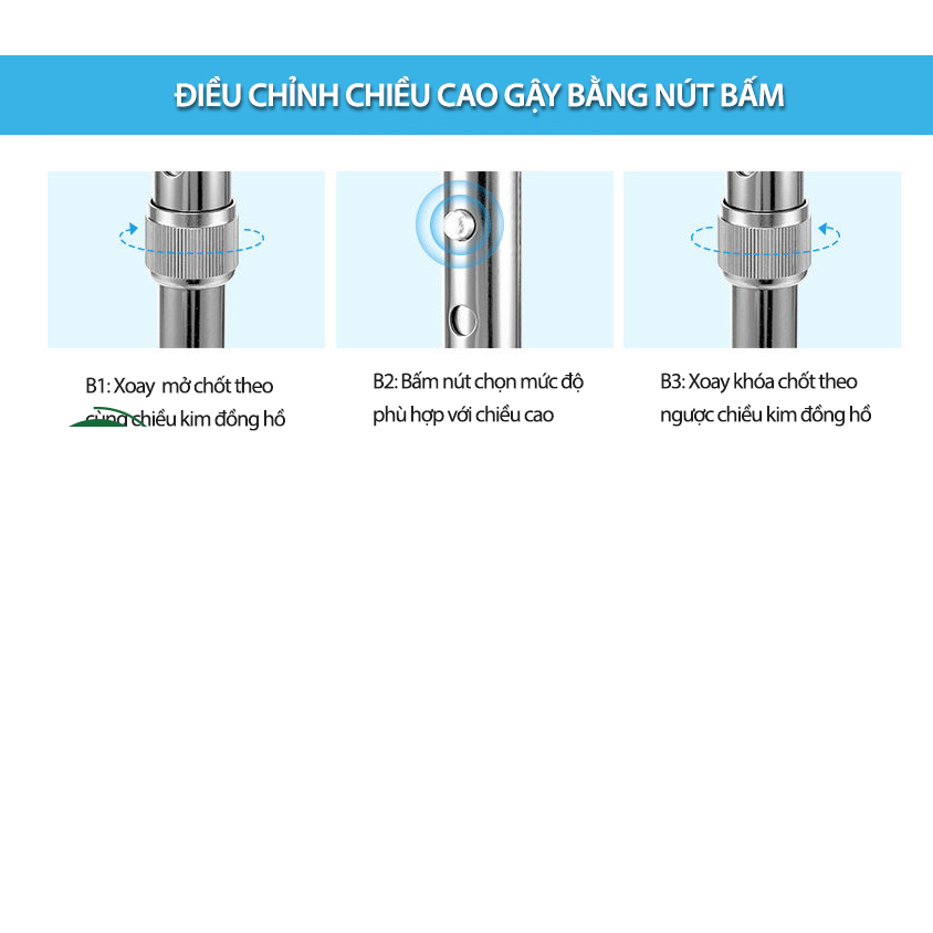 Gậy 4 Chân Cao Lucass B-932 (B932)