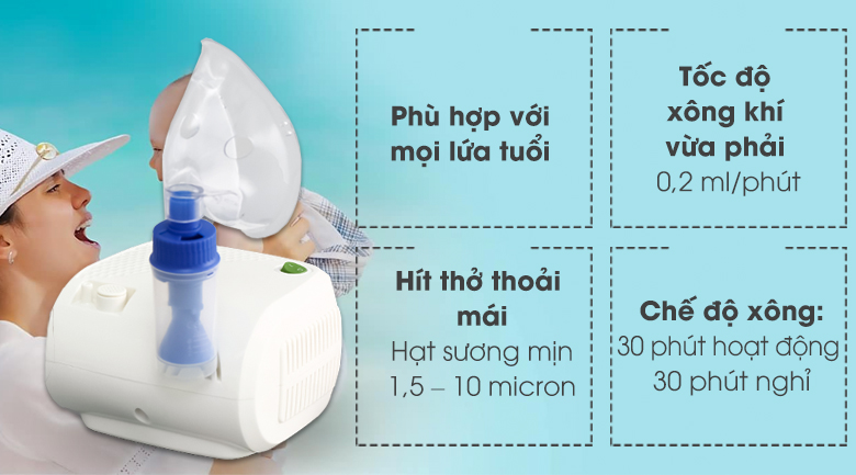 Máy Xông Khí Dung Mũi Họng Biohealth NEB EASY