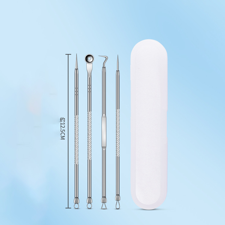 Bộ 4 Cây Nặn Mụn Chuyên Dụng Cao Cấp