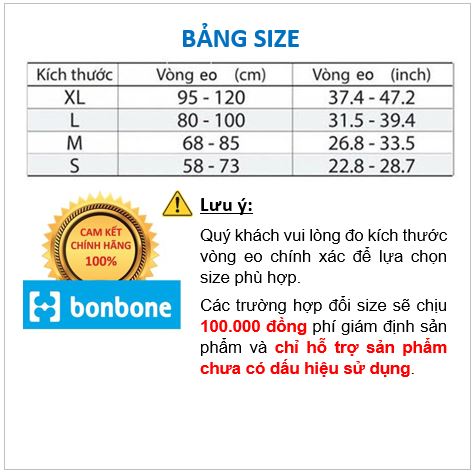 Đai Cột Sống Thắt Lưng BONBONE PRO HARD SLIM (Da)