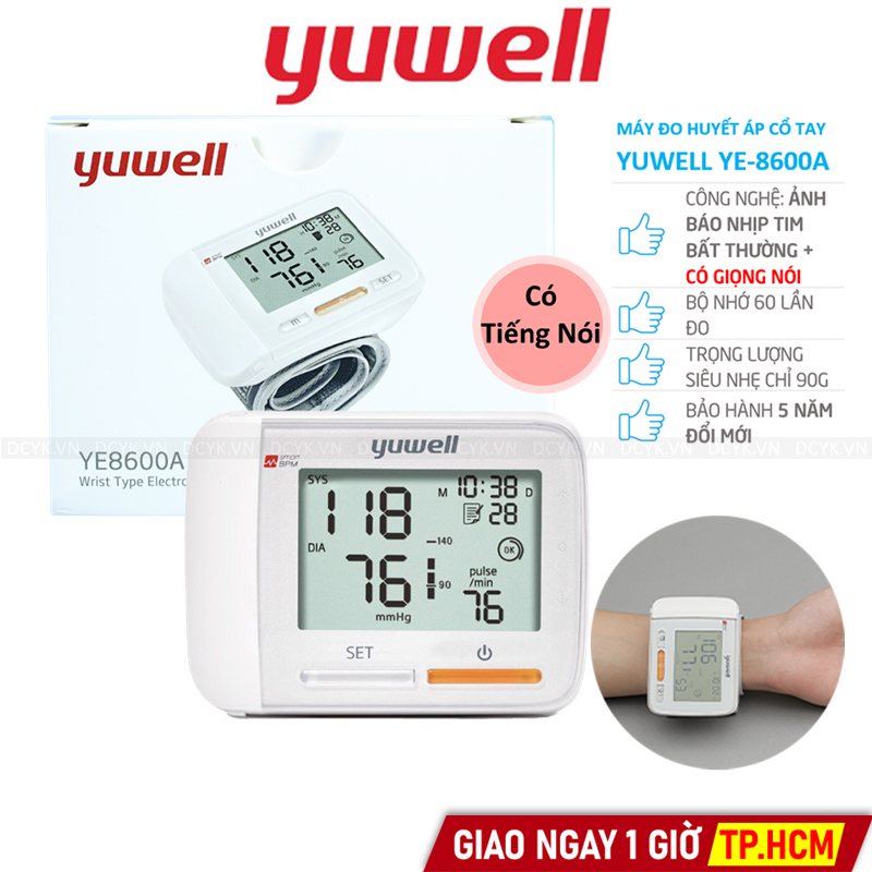 Máy Đo Huyết Áp Cổ Tay Yuwell YE-8600A (YE8600A)