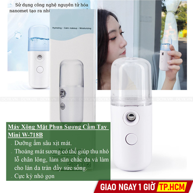 Máy Xông Mặt Phun Sương Cầm Tay Mini W-718B