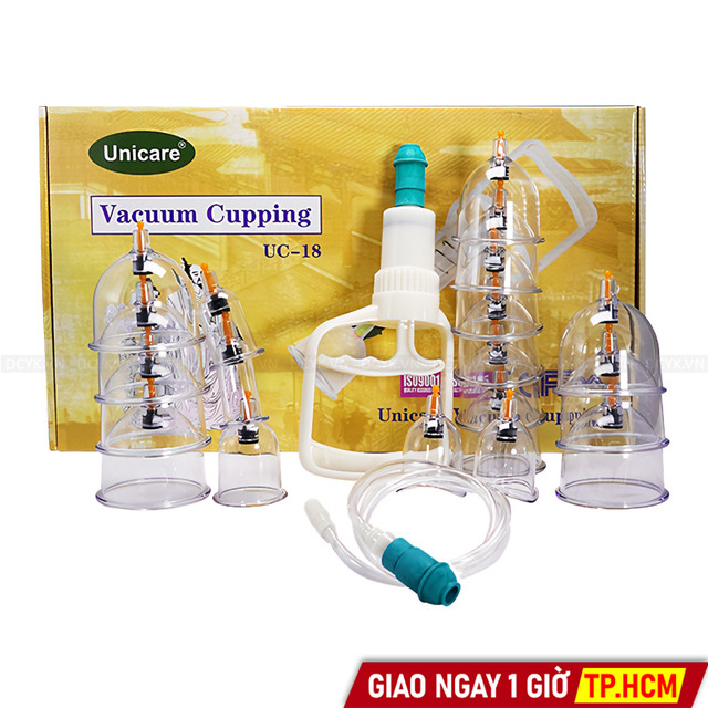 Bộ Giác Hơi Không Dùng Lửa Unicare UC-18 (18 ống)