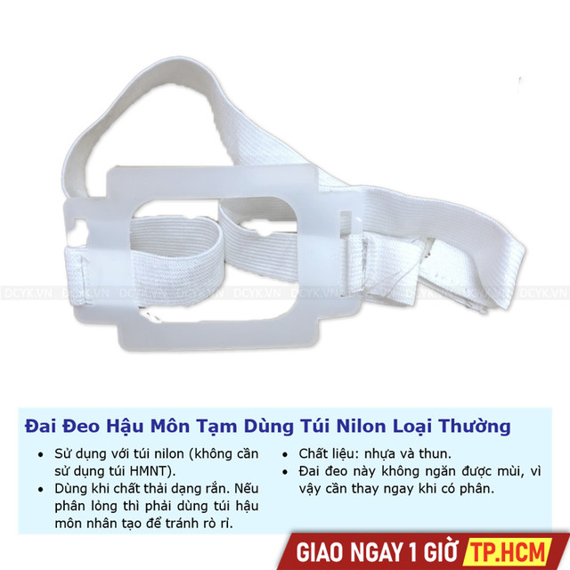 Đai Đeo Hậu Môn Tạm Dùng Túi Nilon Loại Thường