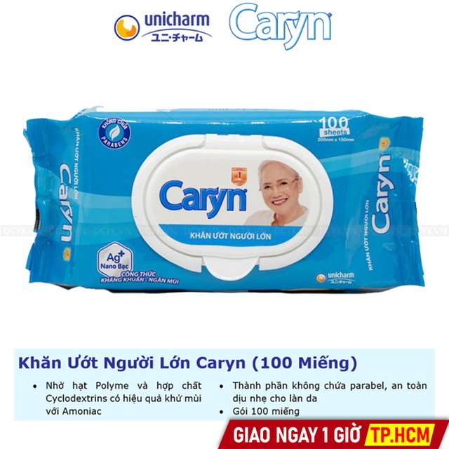 Khăn Ướt Người Lớn Caryn (100 Miếng)