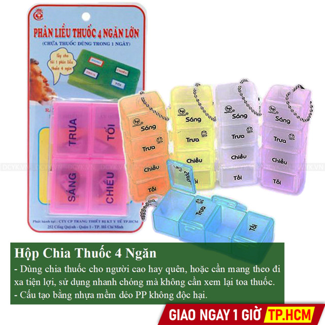 Hộp Chia Thuốc 4 Ngăn