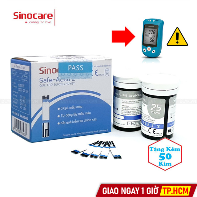 Que Thử Đường Huyết Safe AQ UG