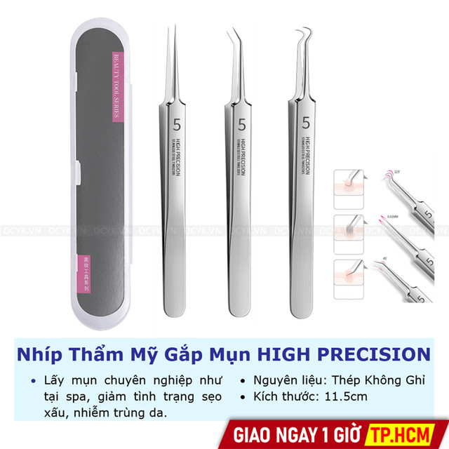 Nhíp Thẩm Mỹ Gắp Mụn HIGH PRECISION