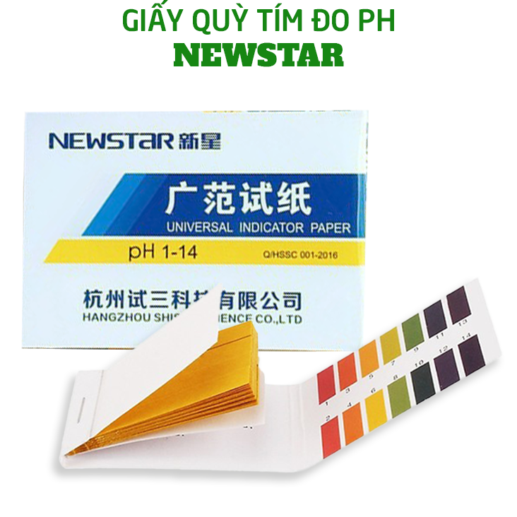 Giấy Quỳ Tím Đo PH NEWSTAR (Quyển 80 Miếng)