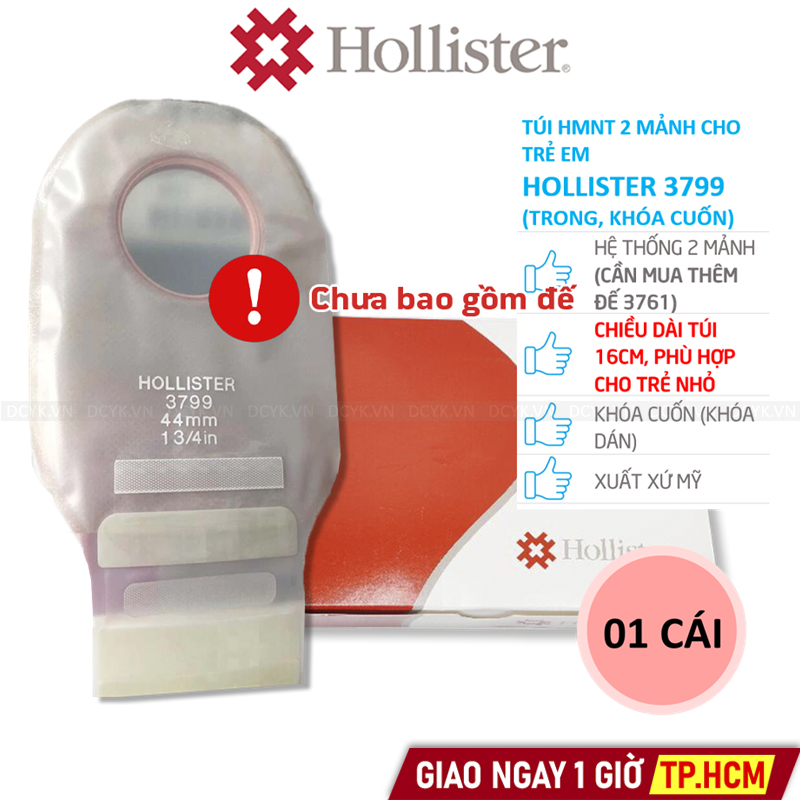 Túi Hậu Môn Nhân Tạo 2 Mảnh Cho Trẻ Em Hollister 3799 (Khóa Cuốn)