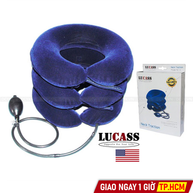 Gối Hơi Ba Tầng Kéo Cổ Lucass (USA)