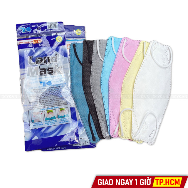 Khẩu Trang 3D LandMask 3D (Bịch 6 Cái)