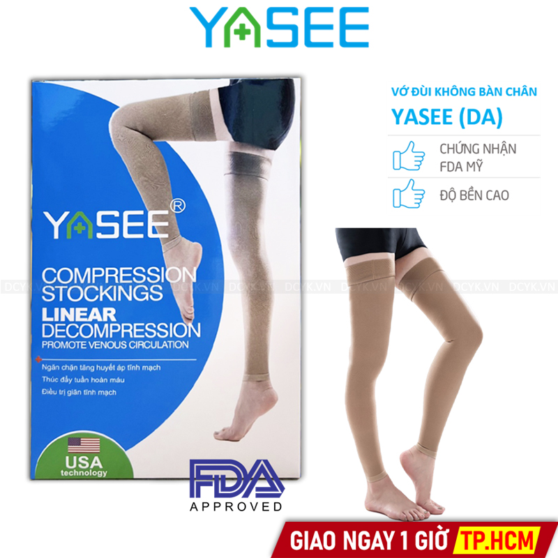 Vớ Y Khoa Đùi Không Bàn Chân Yasee (Màu Da)