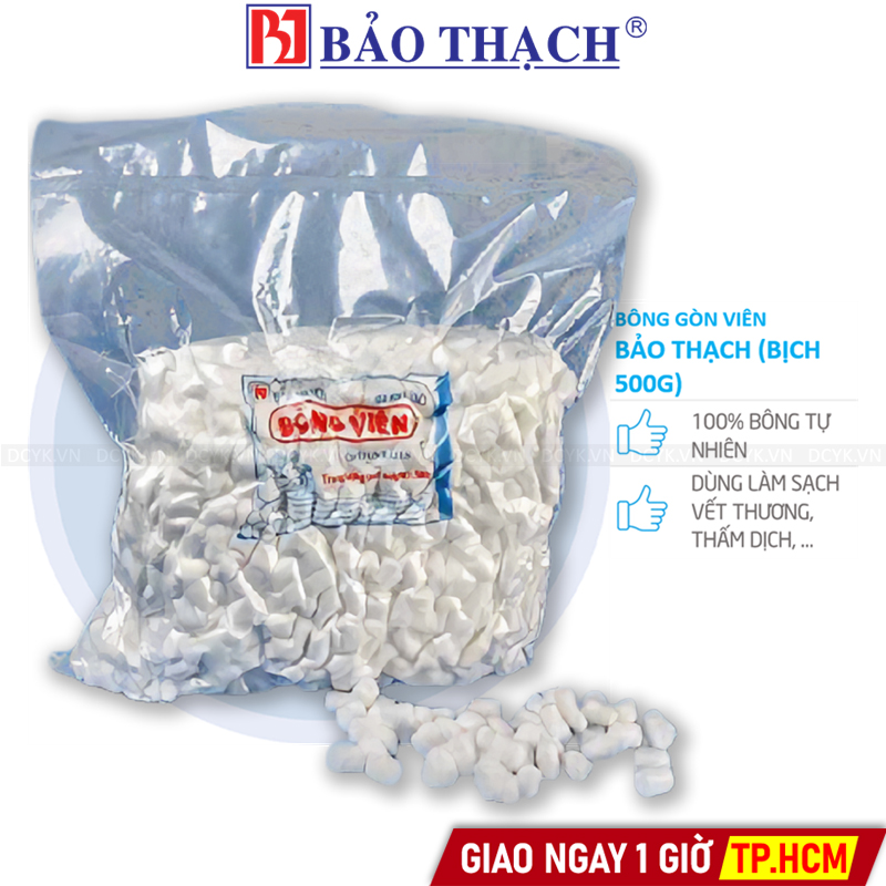 Bông Gòn Viên Bảo Thạch (Bịch lớn)