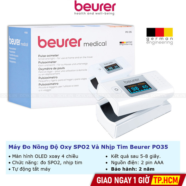 Máy Đo Nồng Độ Oxy SPO2 Và Nhịp Tim Beurer PO35 (PO-35)