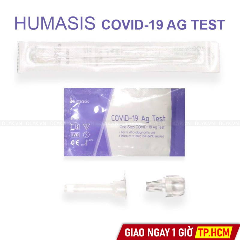 Bộ Kit Xét Nghiệm Nhanh Covid 19 Humasis (Chọt Mũi)