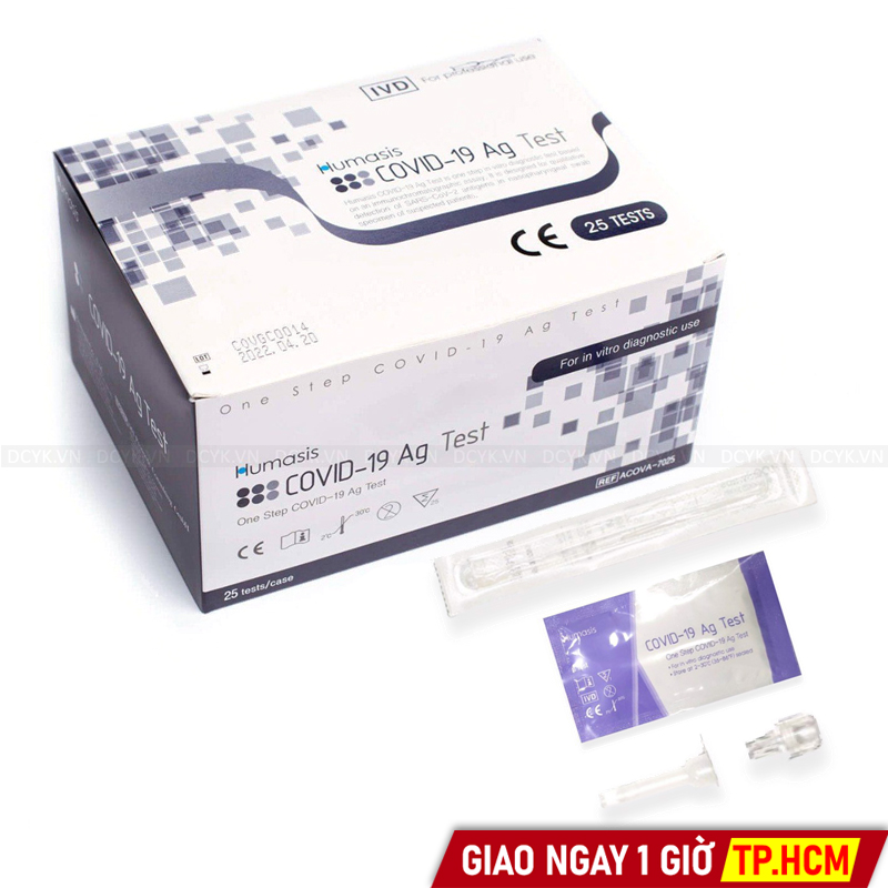 Bộ Kit Xét Nghiệm Nhanh Covid 19 Humasis (Chọt Mũi)