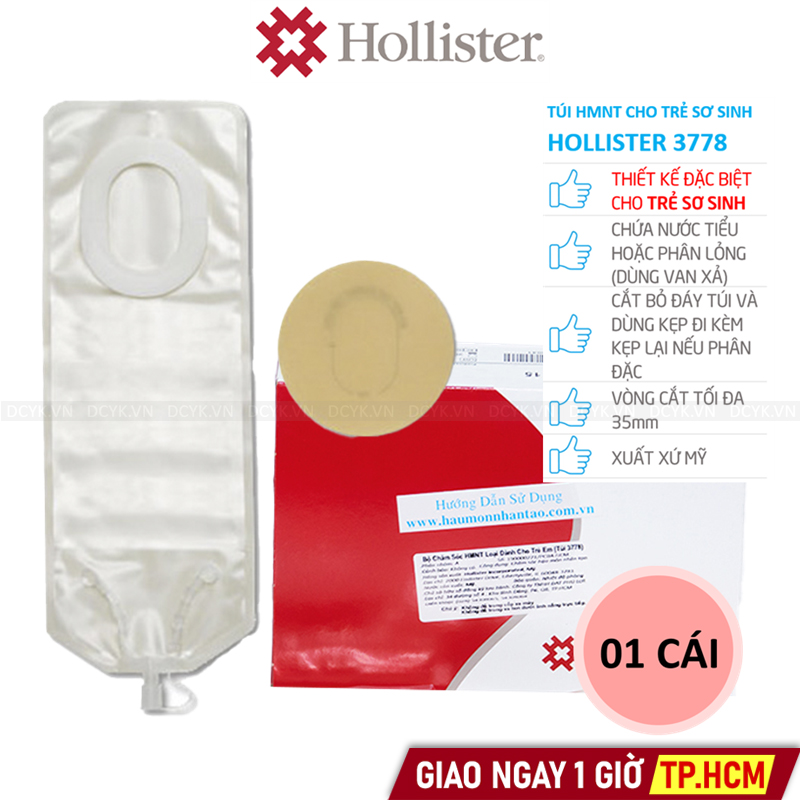 Túi Hậu Môn Nhân Tạo Hollister 3778 (Cho Trẻ Sơ Sinh)