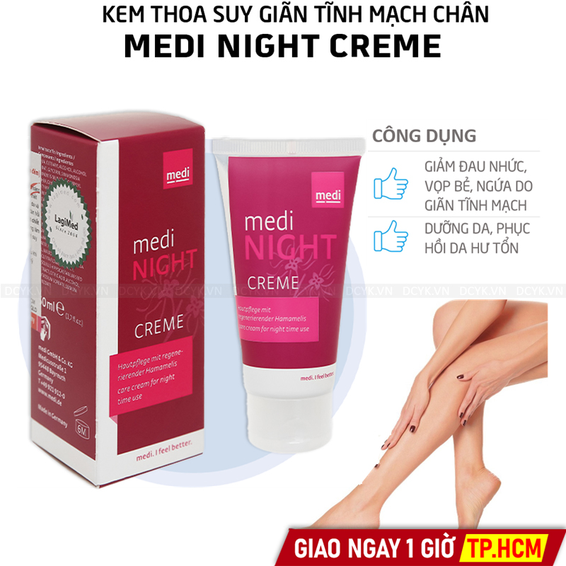 Kem Thoa Giãn Tĩnh Mạch Medi Night Crème