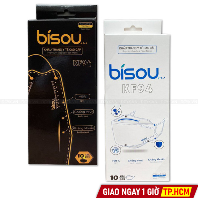 Khẩu Trang 4D Bísou (Bisou) (Hộp 10 Cái)