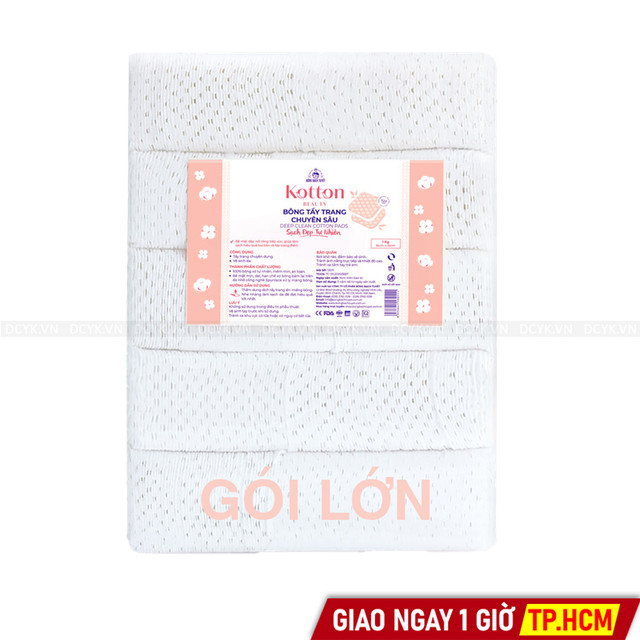 Bông Tẩy Trang Bông Bạch Tuyết Kotton Beauty (Có Hạt Massage) (Bịch Lớn)