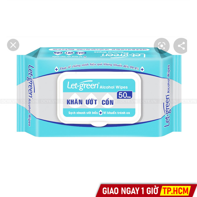 Khăn Ướt Tẩm Cồn Letgreen