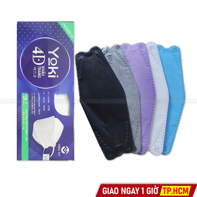 Khẩu trang 4D Yuki / Yoki Premium (Hộp 10 Cái)