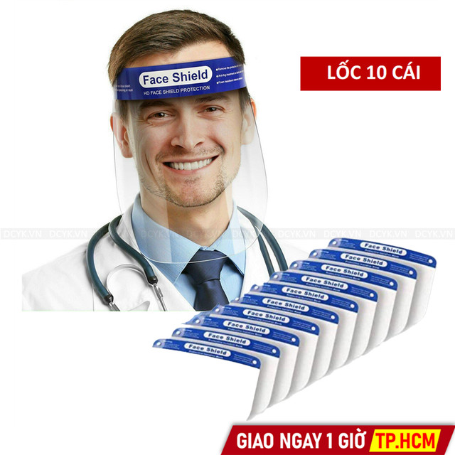 Tấm Chắn Giọt Bắn FACE SHIELD (Thun Xốp)