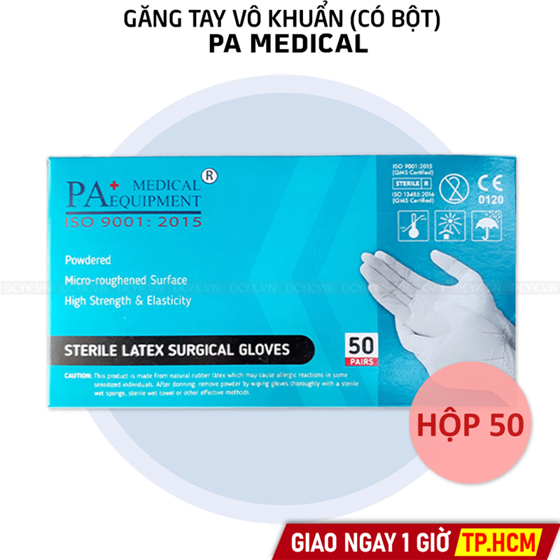 Găng Tay Tiệt Trùng Có Bột PA Medical (1 Đôi)
