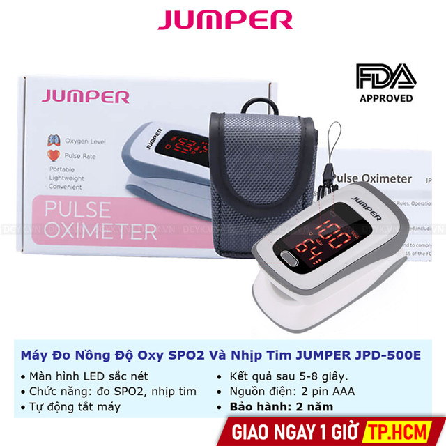 Máy Đo Nồng Độ Oxy SPO2 Và Nhịp Tim JUMPER JPD-500E