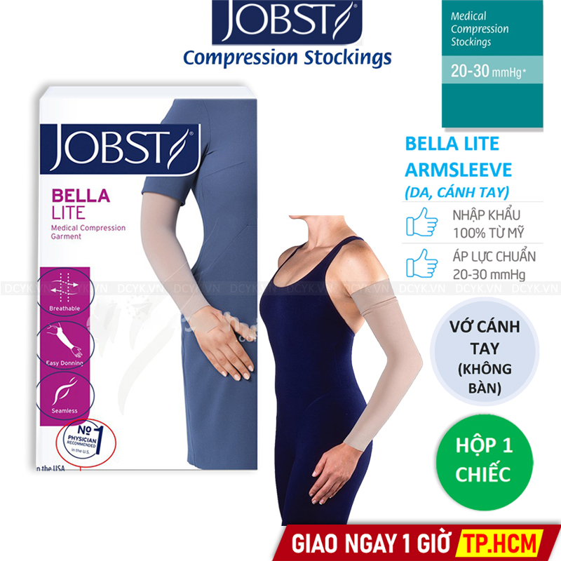 Vớ Y Khoa Tay Phù Bạch Huyết JOBST Bella Lite Armsleeve (Cánh Tay, Màu Da) (Hộp 1 Chiếc)