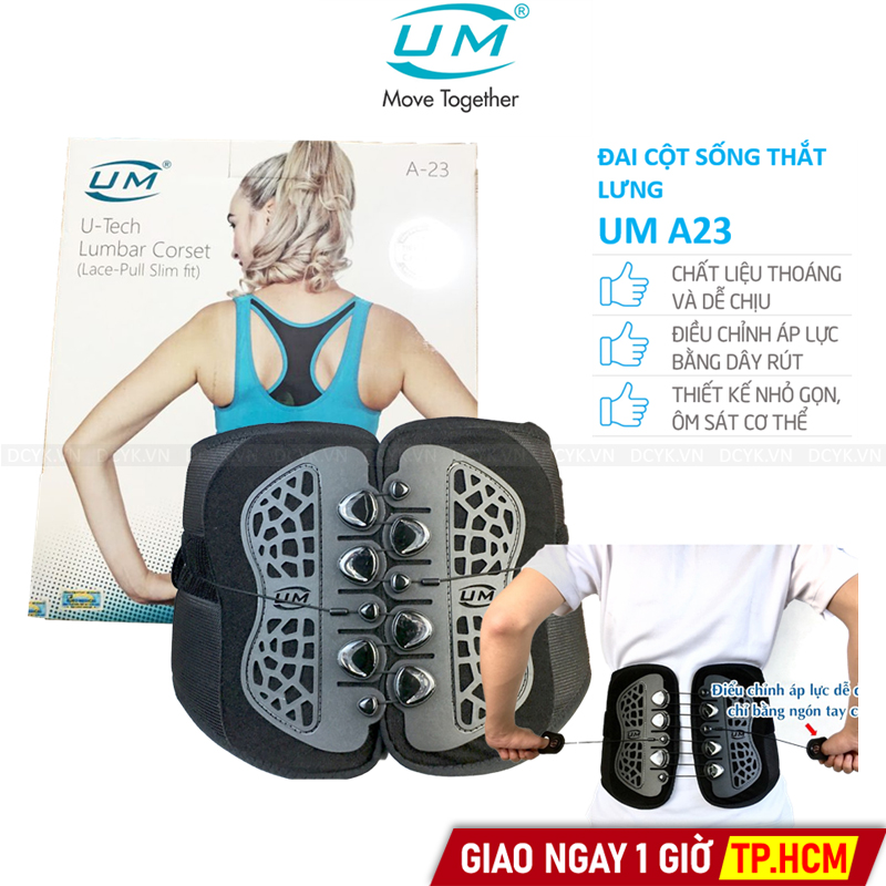 Đai Cột Sống Thắt Lưng United Medicare UM A23 (Có Dây Rút)