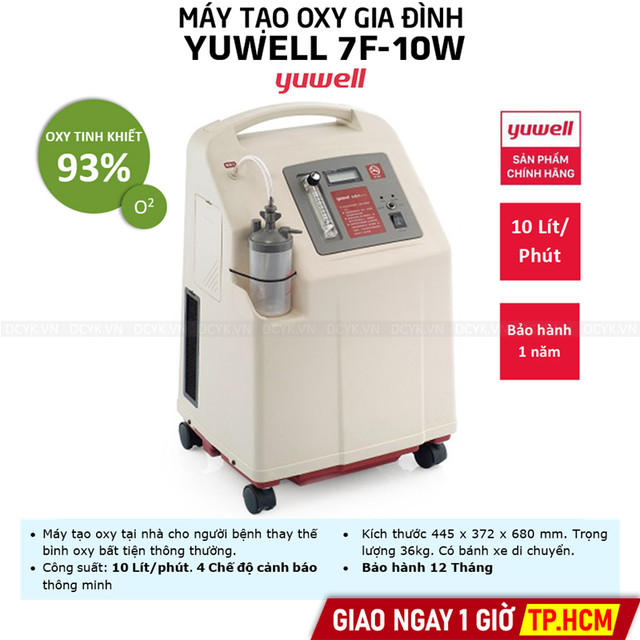 Máy Tạo Oxy Yuwell 7F-10W (10 Lít)