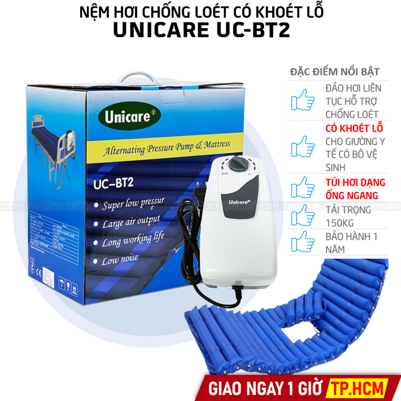 Nệm Hơi Chống Loét Có Khoét Lỗ Vệ Sinh UNICARE UC-BT2