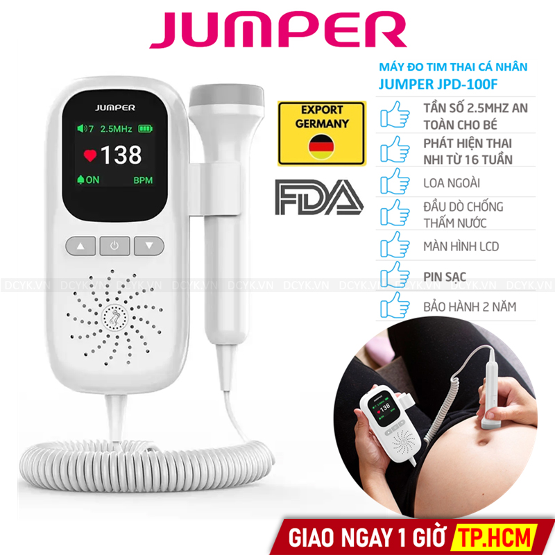 Máy Đo Tim Thai Cá Nhân Jumper JPD-100F