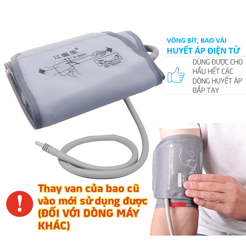 [PHỤ KIỆN] Bao Vải Huyết Áp Điện Tử (Vòng Bít, Túi Hơi) Thường