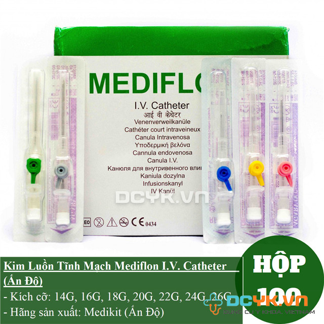 Kim Luồn Tĩnh Mạch Mediflon I.V. Catheter (Ấn Độ)