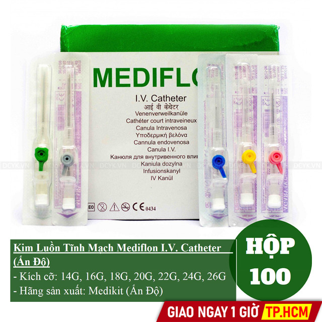 Kim Luồn Tĩnh Mạch Mediflon I.V. Catheter (Ấn Độ)