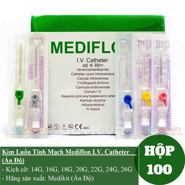 Kim Luồn Tĩnh Mạch Mediflon I.V. Catheter (Ấn Độ)