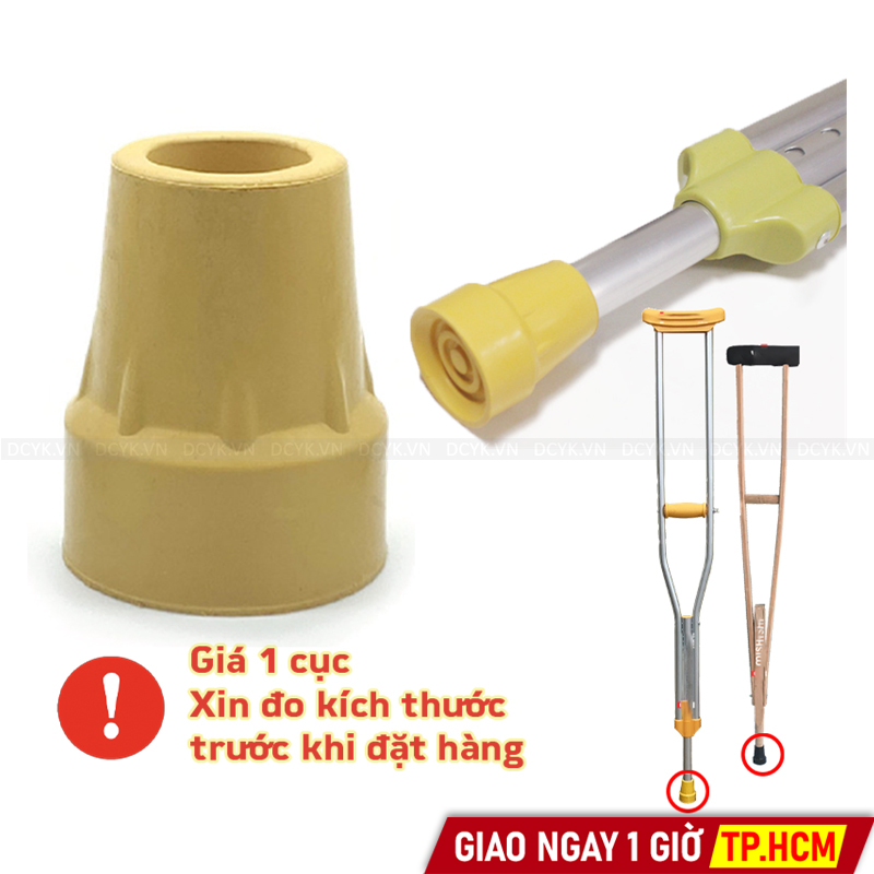 [PHỤ KIỆN] Cục Đế Cao Su Nạng Lucass Màu Vàng Đặc Siêu Bền