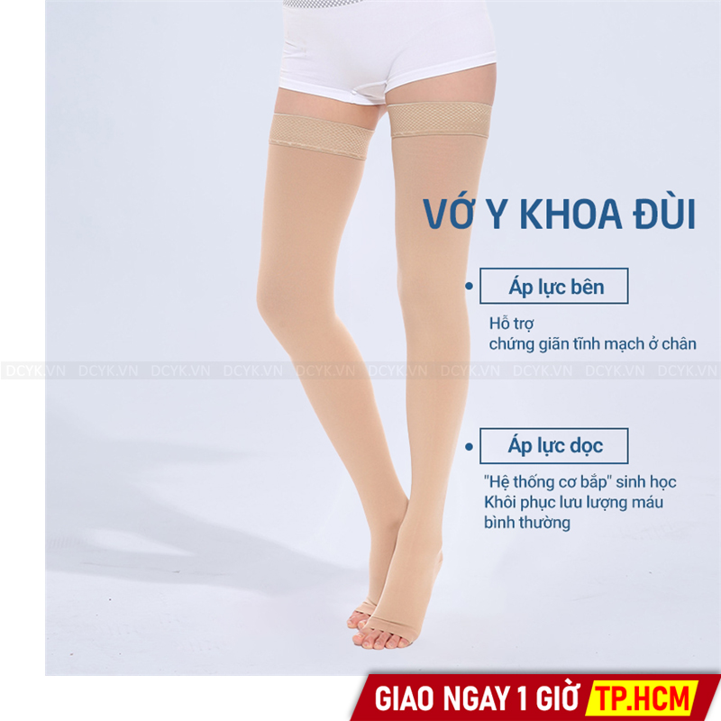 Vớ Y Khoa Đùi Tiêu Chuẩn