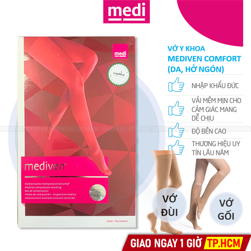 Vớ Y Khoa Chân Medi Mediven Comfort (Da, Hở Ngón)