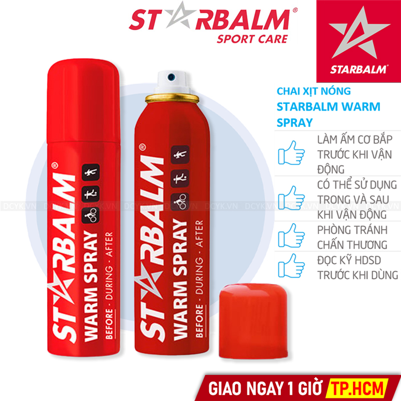 Chai Xịt Nóng Starbalm Warm Spray (Hà Lan)