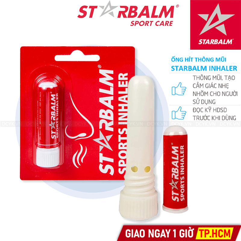 Ống Hít Thông Mũi Starbalm Sport Inhaler 1.1 gram (Hà Lan)