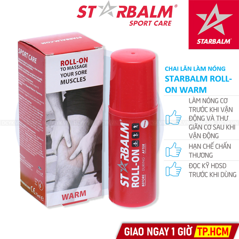 Chai Lăn Làm Nóng Starbalm ROLL-ON Warm