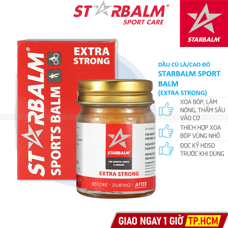 Dầu Cù Là Đỏ/ Cao Đỏ Starbalm Sport Balm (Extra Strong)