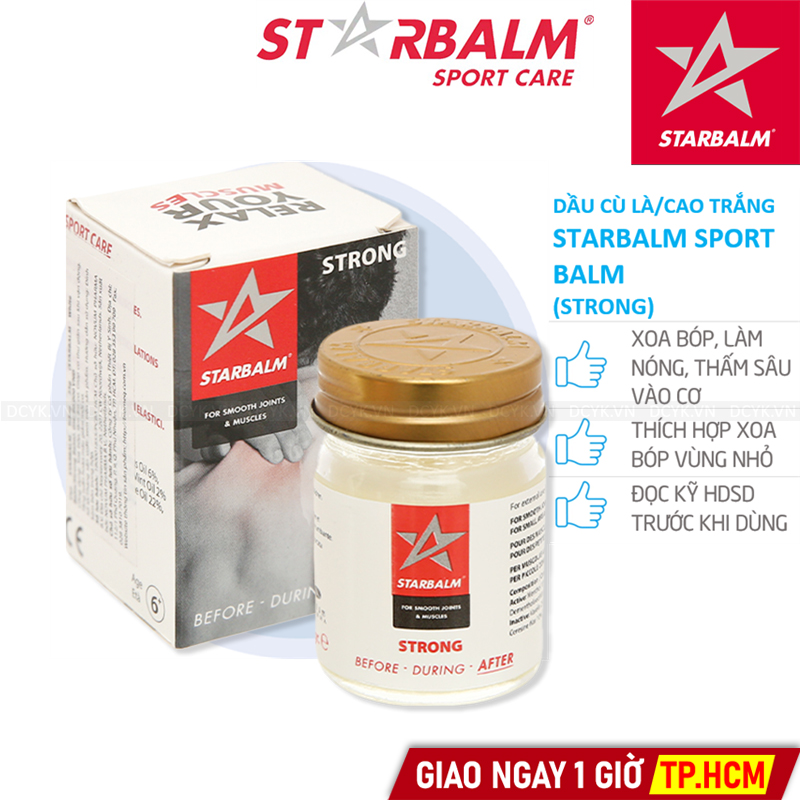 Dầu Cù Là Trắng/ Cao Trắng Starbalm Sport Balm (Strong)