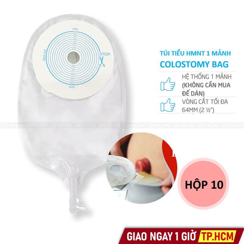 Túi Nước Tiểu Hậu Môn Nhân Tạo 1 Mảnh Colostomy Bag