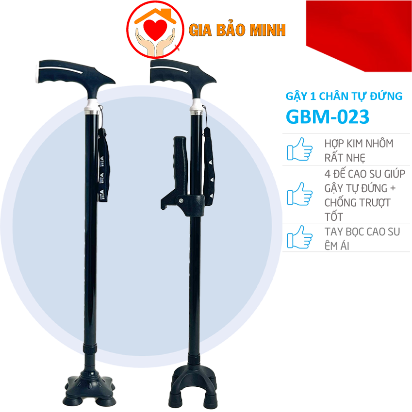 Gậy 1 Chân Thẳng (Batoong) Tự Đứng GBM-023